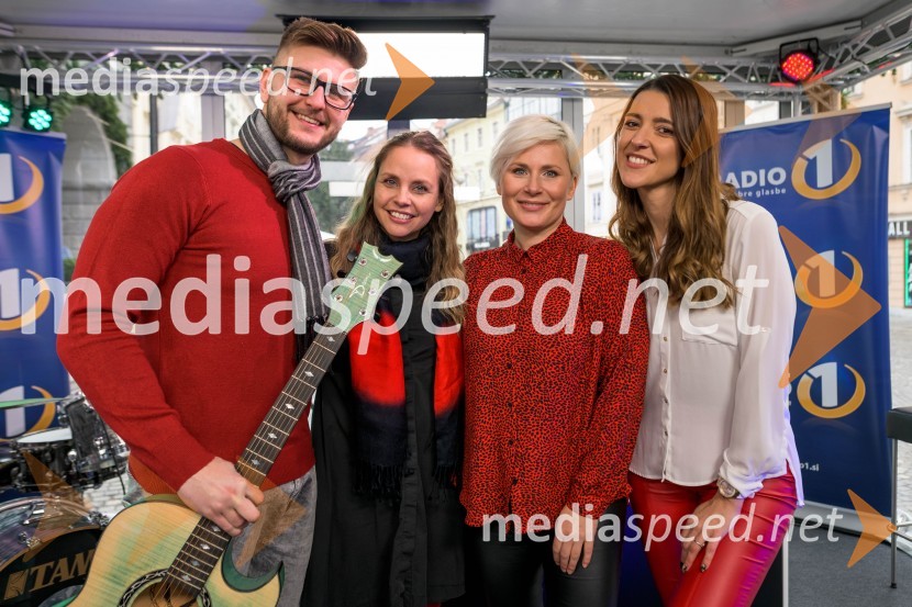  Jan Potrč, glasbenik;  Tinkara Fortuna, skupina Bepop;  Ana  Praznik, voditeljica oddaje, Delovna akcija;  Alenka  Husič, pevka, skupina Sopranos, skupina Bepop28-urni dobrodelni maraton Radia 1