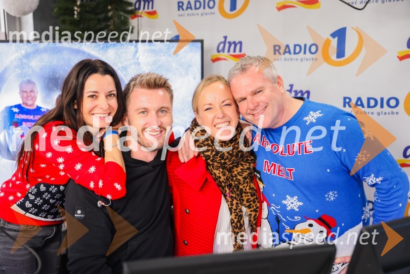  Jana Morelj, radijska in TV voditeljica;  Denis Avdić, voditelj;  ... ;  Miha Deželak, radijski voditelj, humanitarec, Fatalni moški 202028-urni dobrodelni maraton Radia 1