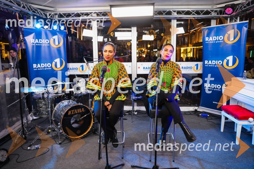  Irena Yebuah Tiran, operna pevka;  Leticia  Yebuah Slapnik, arhitektka in glasbenica28-urni dobrodelni maraton Radia 1