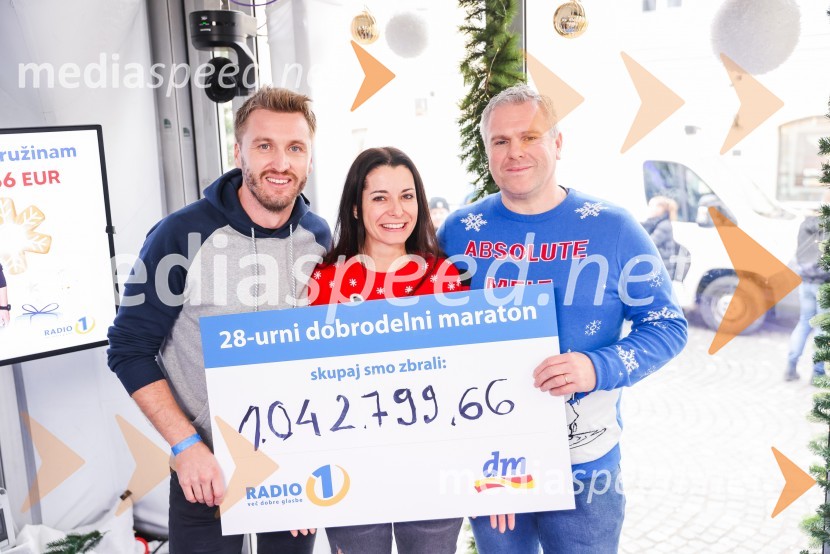  Denis Avdić, voditelj;  Jana Morelj, radijska in TV voditeljica;  Miha Deželak, radijski voditelj, humanitarec, Fatalni moški 202028-urni dobrodelni maraton Radia 1