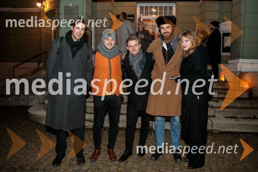  Žiga Hren, AGRFT, študent gledališke režije;  Domen Novak, igralec ;  Jure Rajšp, igralec;  ... ;  Julita Kropec, igralkaJacques in njegov gospodar, premiera drame