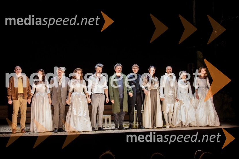  Boris Mihalj, igralec;  Saša Pavlin Stošić, igralka;  Zvone Hribar, igralec;  Sabina  Kogovšek, igralka;  Rok Vihar, igralec;  Branko Šturbej, igralec;  Timon Šturbej, igralec;  Pia Zemljič, igralka;  Primož Vrhovec, igralec;  Veronika Drolc, igralka;  Eva Jesenovec, igralkaJacques in njegov gospodar, premiera drame