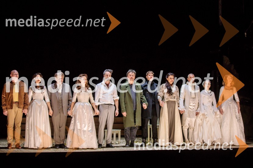  Boris Mihalj, igralec;  Saša Pavlin Stošić, igralka;  Zvone Hribar, igralec;  Sabina  Kogovšek, igralka;  Rok Vihar, igralec;  Branko Šturbej, igralec;  Timon Šturbej, igralec;  Pia Zemljič, igralka;  Primož Vrhovec, igralec;  Veronika Drolc, igralka;  Eva Jesenovec, igralkaJacques in njegov gospodar, premiera drame