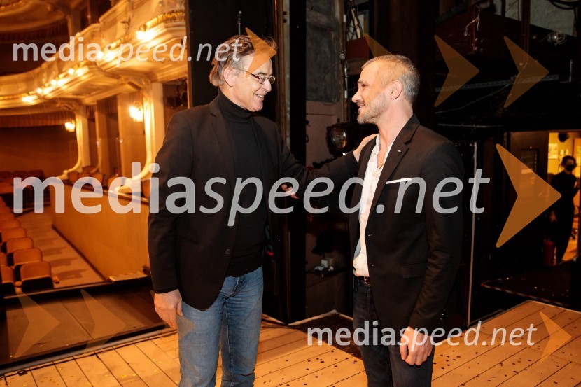   Igor  Samobor, igralec, ravnatelj SNG Drama Ljubljana;  Primož Vrhovec, igralecJacques in njegov gospodar, premiera drame