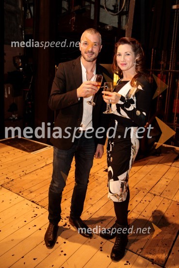  Primož Vrhovec, igralec;  Sabina  Kogovšek, igralkaJacques in njegov gospodar, premiera drame