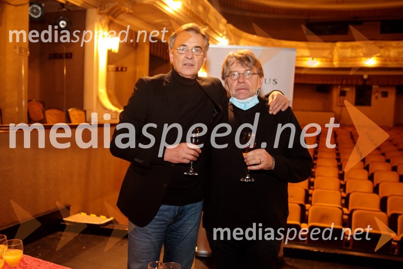   Igor  Samobor, igralec, ravnatelj SNG Drama Ljubljana;  Zvone Hribar, igralecJacques in njegov gospodar, premiera drame