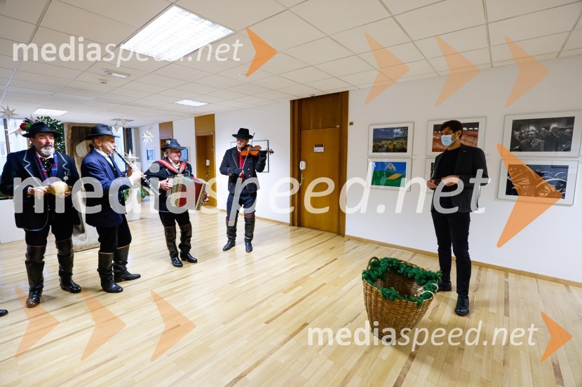 Kranjski furmaniObisk kolednikov na MO Kranj