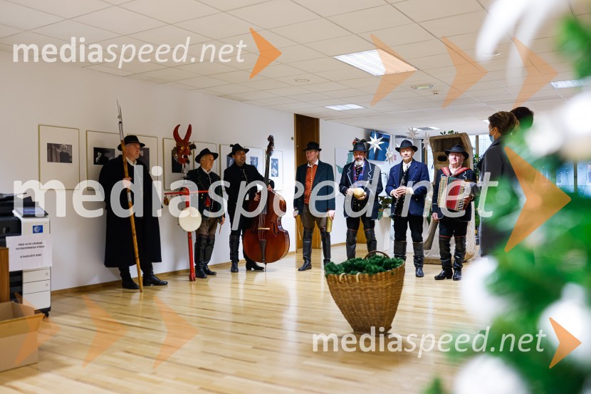 Kranjski furmaniObisk kolednikov na MO Kranj