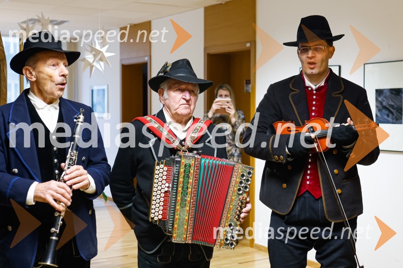  Matija Koritnik, Kranjski furmani;  Vinko  Jenšterle – Cene, Kranjski furmani;  Matej Ostovič , Kranjski furmaniObisk kolednikov na MO Kranj