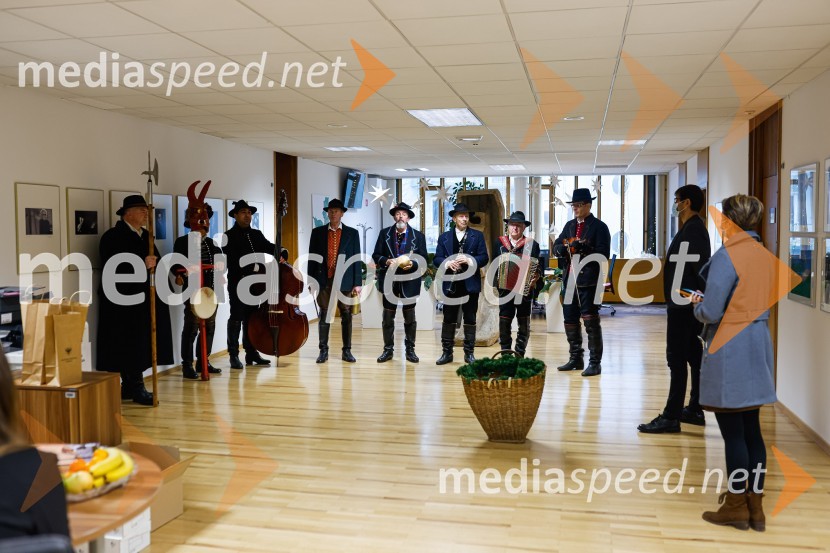 Kranjski furmaniObisk kolednikov na MO Kranj