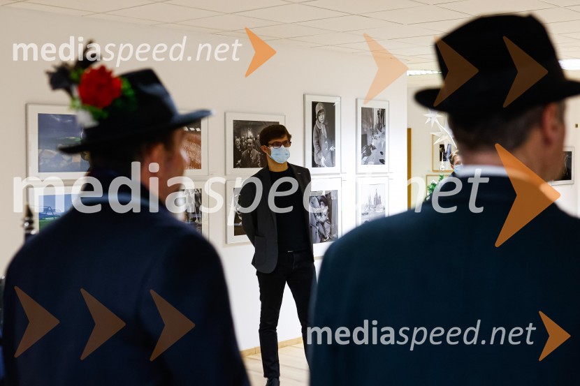  Matjaž Rakovec, župan Mestne občine KranjObisk kolednikov na MO Kranj