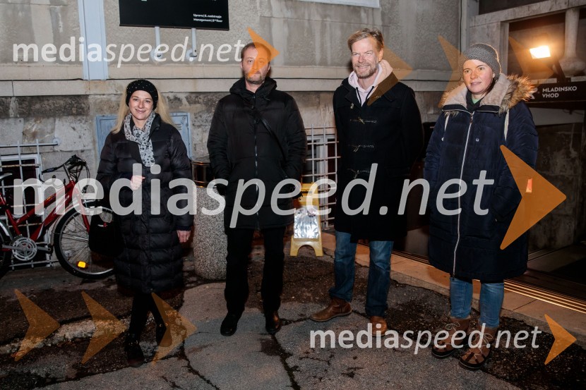  Barbara Cerar, igralka;  Alen Jelen, režiser, dramaturg, umetniški vodja, igralec;  Matija  Vastl, igralec;  Maruša Kink, igralkaPojedina pri Trimalhionu, premiera drame