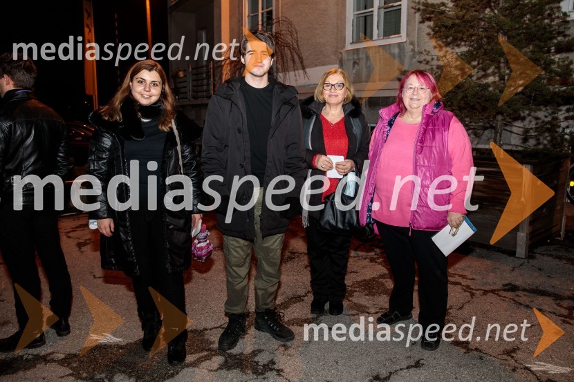  Katerina Kočkovska Šetinc, Zavod Emma - Center za pomoč žrtvam nasilja;  Georgi Trajkov ;  Liljana Kočkovska;  Sonja Dolžan, prevajalkaPojedina pri Trimalhionu, premiera drame
