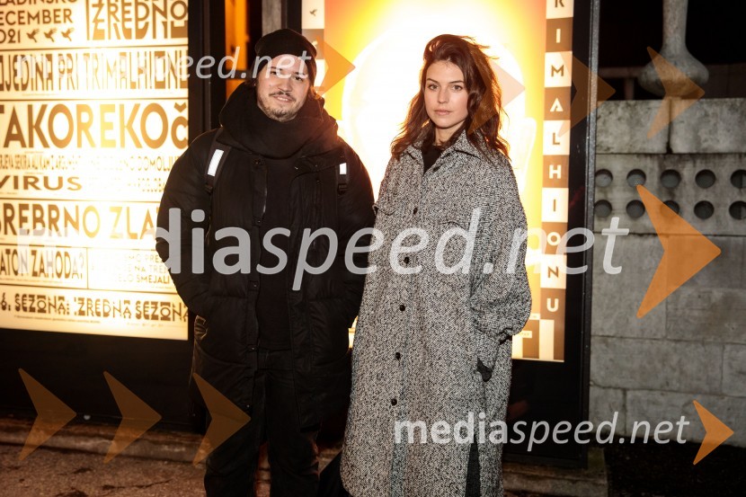  Nik Žnidaršič, igralec;  Lea Mihevc, igralkaPojedina pri Trimalhionu, premiera drame