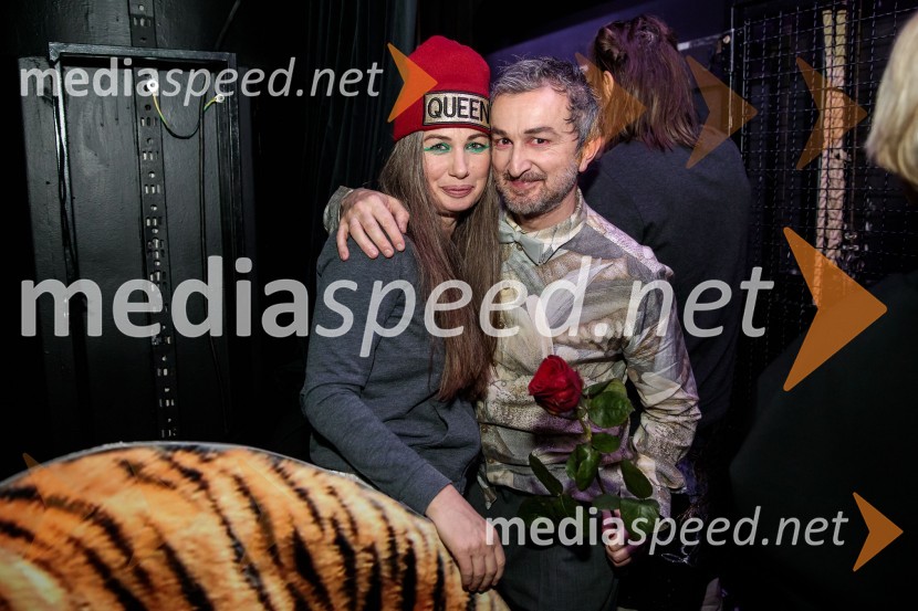  Romana Šalehar, igralka;  Ivan Peternelj, igralecPojedina pri Trimalhionu, premiera drame