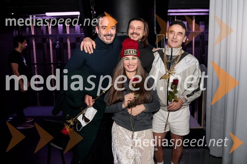  Damjan Kecojević, igralec;  Matej Recer, igralec;  Romana Šalehar, igralka;  Robert Prebil, igralecPojedina pri Trimalhionu, premiera drame