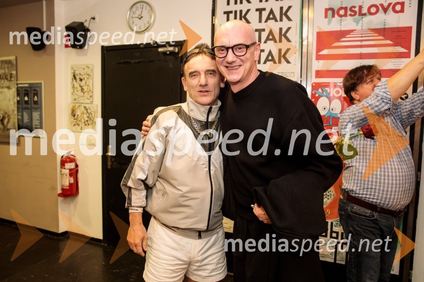  Robert Prebil, igralec;  Goran Injac, umetniški vodja, Slovensko mladinsko gledališčePojedina pri Trimalhionu, premiera drame