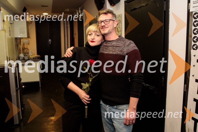  Bojana Lazić;  Tibor Mihelič Syed, direktor, Slovensko mladinsko gledališčePojedina pri Trimalhionu, premiera drame