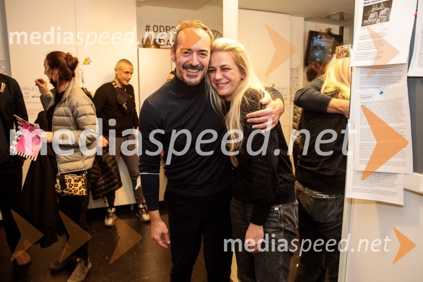  Damjan Kecojević, igralec;  Slavica  Janošević, kostumografinjaPojedina pri Trimalhionu, premiera drame