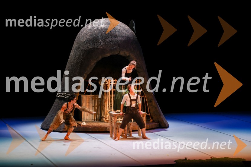  Yuya Omaki, baletni solist;  Jan Trninič, baletni plesalec;  Olesja Hartmann Marin, baletna plesalkaBaletna pravljica Kekec s Kataleno v živo