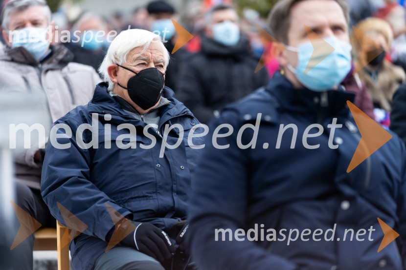  Milan Kučan, nekdanji predsednik Republike SlovenijeOsrednja slovesnost ob 80. obletnici dražgoške bitke