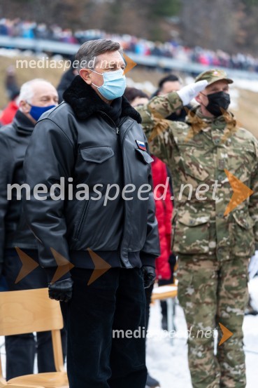  Borut Pahor, predsednik Republike SlovenijeOsrednja slovesnost ob 80. obletnici dražgoške bitke