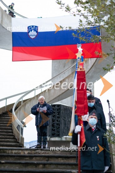  Milan Kučan, nekdanji predsednik Republike SlovenijeOsrednja slovesnost ob 80. obletnici dražgoške bitke