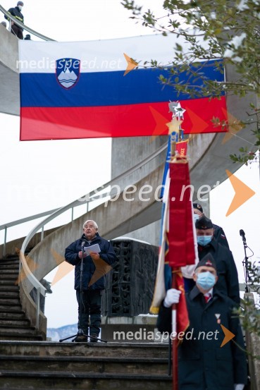  Milan Kučan, nekdanji predsednik Republike SlovenijeOsrednja slovesnost ob 80. obletnici dražgoške bitke