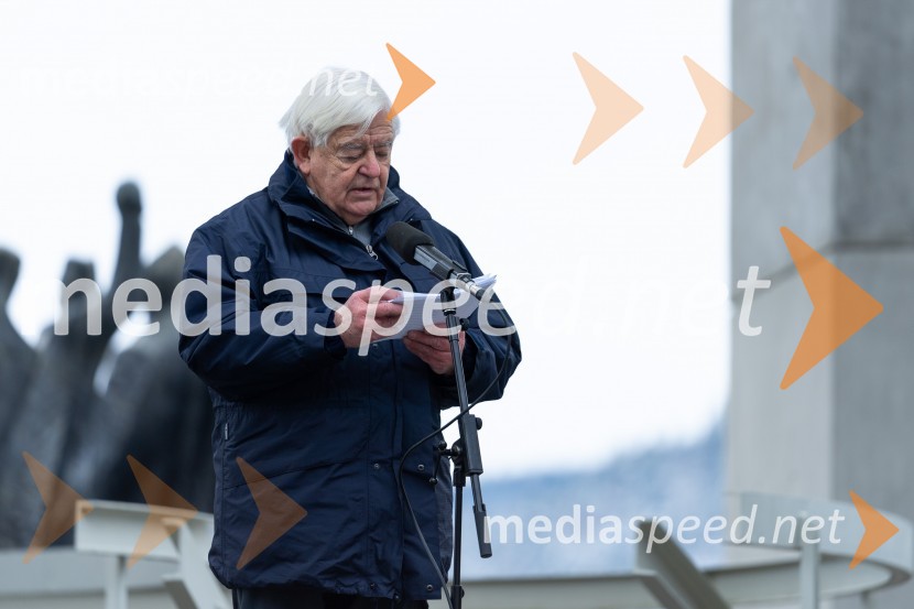  Milan Kučan, nekdanji predsednik Republike SlovenijeOsrednja slovesnost ob 80. obletnici dražgoške bitke