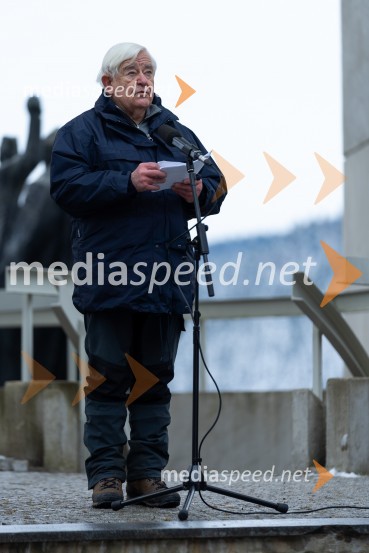  Milan Kučan, nekdanji predsednik Republike SlovenijeOsrednja slovesnost ob 80. obletnici dražgoške bitke