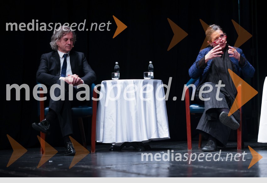 dr. Robert Golob, predsednik uprave, GEN-I; dr. Vesna  Vuk Godina, antropologinja, predavateljicaV kakšni državi želimo živeti, javna tribuna gibanja Bodi sprememba