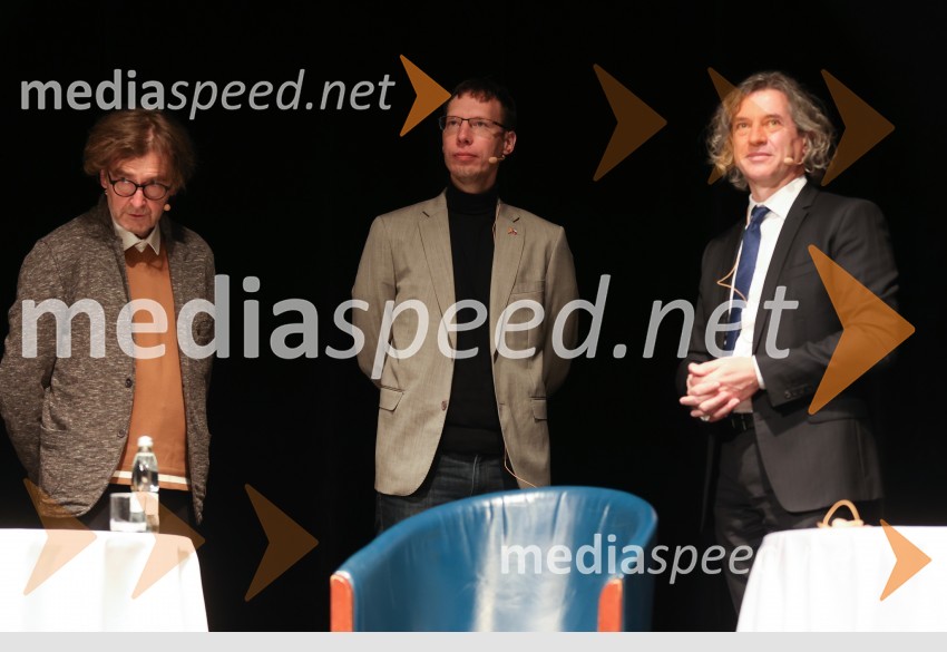  Marko Crnkovič, kolumnist, urednik portala Fokus Pokus;  Luka Lisjak Gabrijelčič, zgodovinar; dr. Robert Golob, predsednik uprave, GEN-IV kakšni državi želimo živeti, javna tribuna gibanja Bodi sprememba