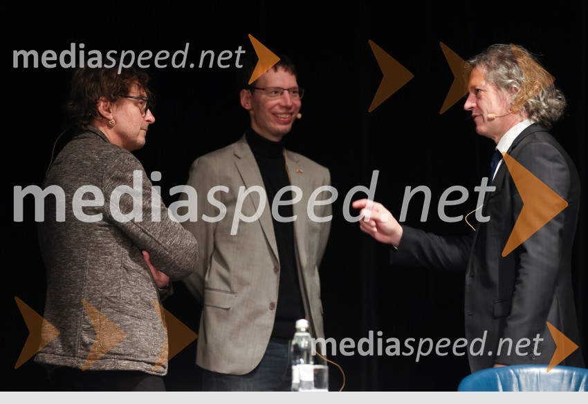  Marko Crnkovič, kolumnist, urednik portala Fokus Pokus;  Luka Lisjak Gabrijelčič, zgodovinar; dr. Robert Golob, predsednik uprave, GEN-IV kakšni državi želimo živeti, javna tribuna gibanja Bodi sprememba