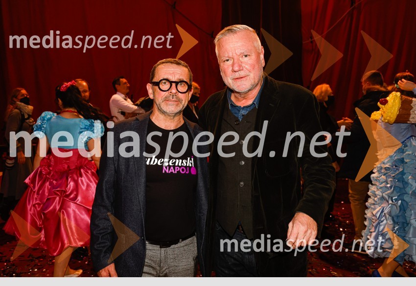  Krešimir  Dolenčić, režiser in gledališki ustvarjalec;  Staš Ravter, direktor SNG Opera in balet LjubljanaLjubezenski napoj, premiera opere