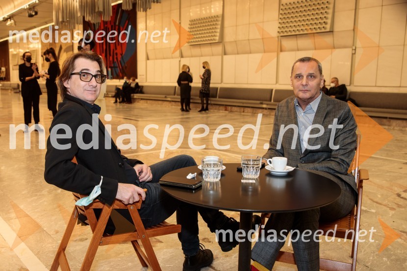  Aleksandar  Popovski, režiser, umetniški direktor Drame SNG Maribor;  Danilo Rošker, direktor SNG MariborTo noč sem jo videl, predpremiera drame SNG Maribor