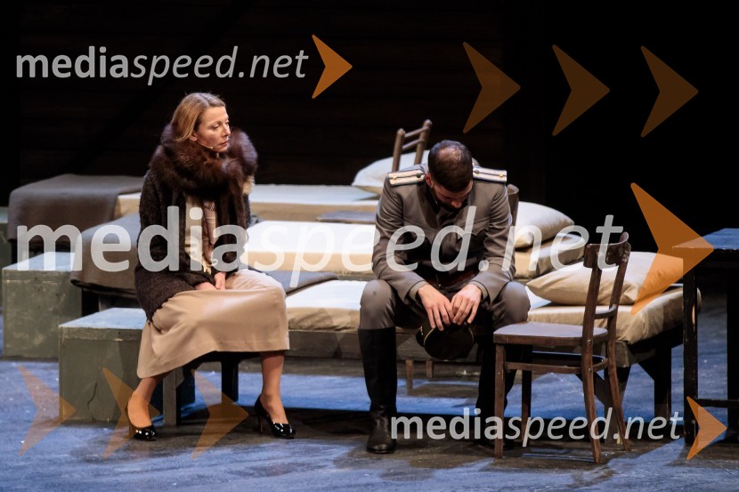  Nataša Matjašec Rošker, igralka;  Milan Marić, igralecTo noč sem jo videl, predpremiera drame SNG Maribor