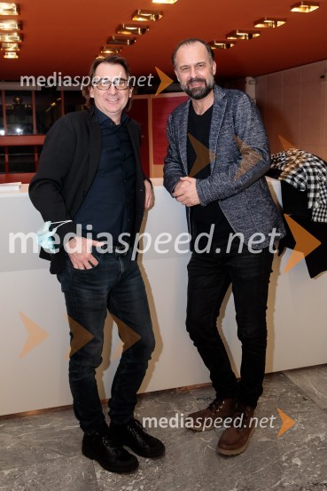  Aleksandar  Popovski, režiser, umetniški direktor Drame SNG Maribor;  Uroš Fürst, igralecTo noč sem jo videl, predpremiera drame SNG Maribor