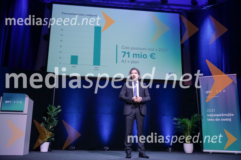 dr. Robert Golob, predsednik uprave, GEN-IGEN-I in Robert Golob, novinarska konferenca