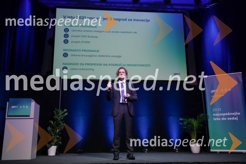 dr. Robert Golob, predsednik uprave, GEN-IGEN-I in Robert Golob, novinarska konferenca