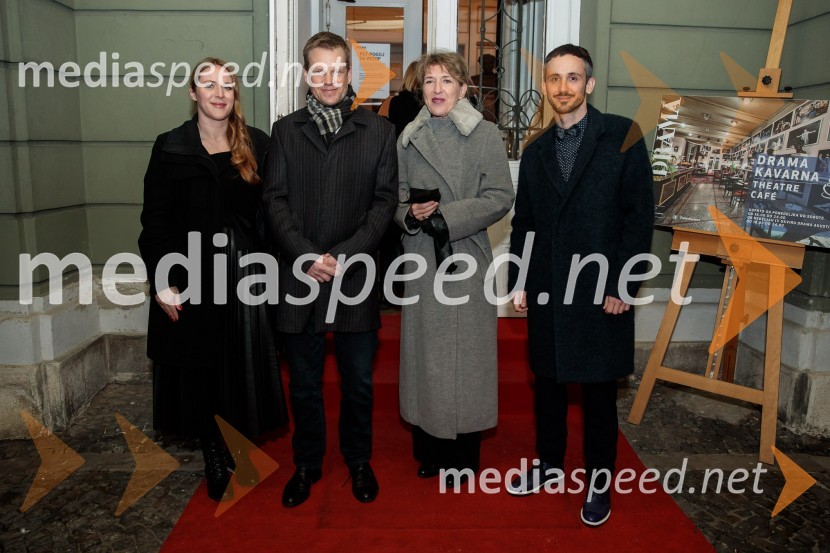  Barbara Svetek, vodja službe za marketing SNG Drama Ljubljana;  Luka Nabergoj, pomočnik ravnateljice SNG Drama Ljubljana;  Vesna Jurca Tadel, v.d. ravnateljice SNG Drama Ljubljana;  Jernej Pristov, vodja službe za odnose z javnostmi SNG Drama LjubljanaParty, premiera v SNG Drama Ljubljana