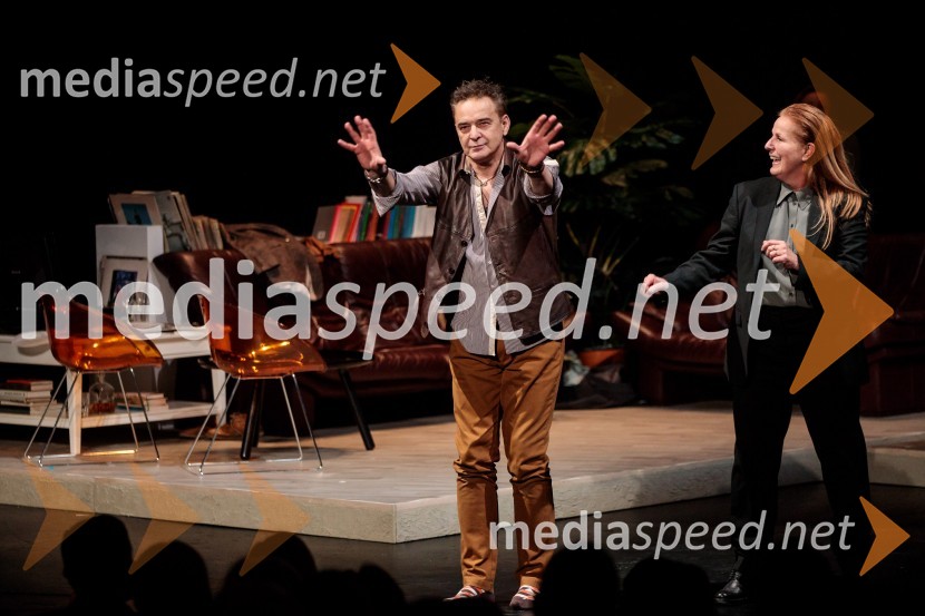   Igor  Samobor, igralec;  Zvezdana  Mlakar, igralkaParty, premiera v SNG Drama Ljubljana