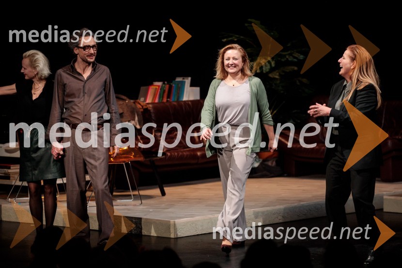  Polona  Juh, igralka;  Marko  Mandić, igralec;  Nataša Barbara Gračner, igralka;  Zvezdana  Mlakar, igralkaParty, premiera v SNG Drama Ljubljana