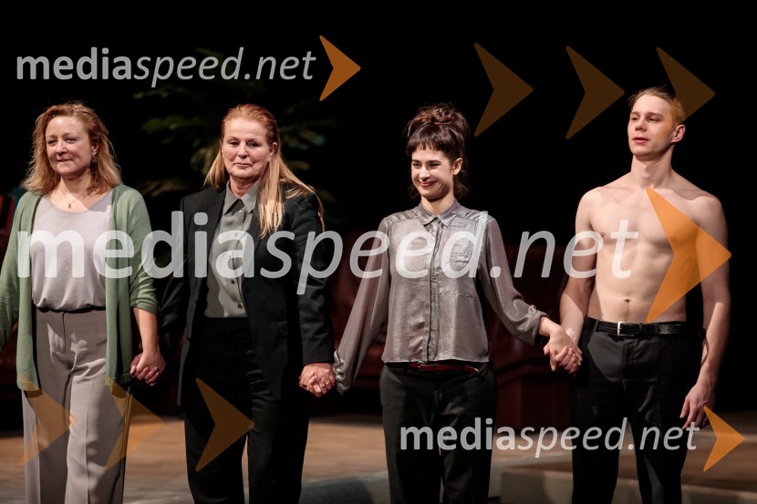  Nataša Barbara Gračner, igralka;  Zvezdana  Mlakar, igralka;  Saša Pavlin Stošić, igralka;  Timon Šturbej, igralecParty, premiera v SNG Drama Ljubljana