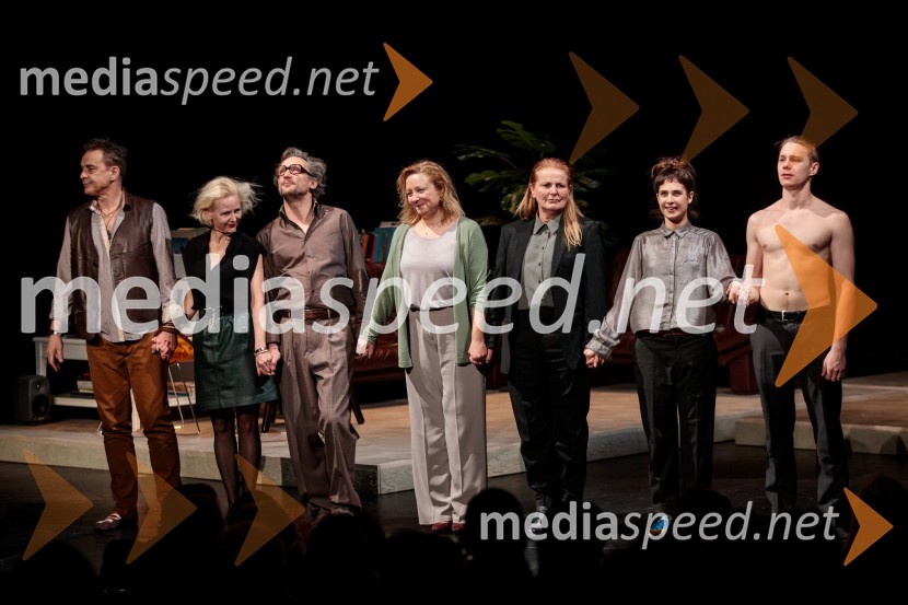   Igor  Samobor, igralec;  Polona  Juh, igralka;  Marko  Mandić, igralec;  Nataša Barbara Gračner, igralka;  Zvezdana  Mlakar, igralka;  Saša Pavlin Stošić, igralka;  Timon Šturbej, igralecParty, premiera v SNG Drama Ljubljana