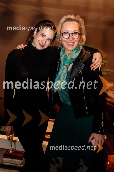  Saša Pavlin Stošić, igralka;  Florence  Ferrari, francoska veleposlanica v SlovenijiParty, premiera v SNG Drama Ljubljana