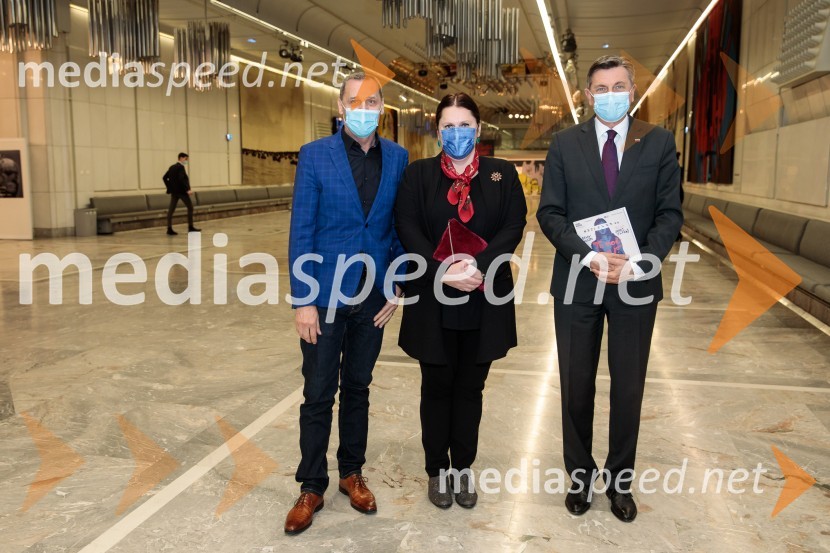  Danilo Rošker, direktor SNG Maribor;  Uršula Cetinski, generalna direktorica, Cankarjev dom;  Borut Pahor, predsednik Republike SlovenijeTo noč sem jo videl, predstava drame SNG Maribor