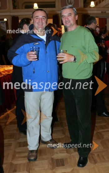 Martin Strel, ultramaratonski plavalec in Janko Razgoršek, nekdanji minister za drobno gospodarstvo
(županov sprejem v Narodnem domu in Vinagovi kleti)42. Zlata lisica