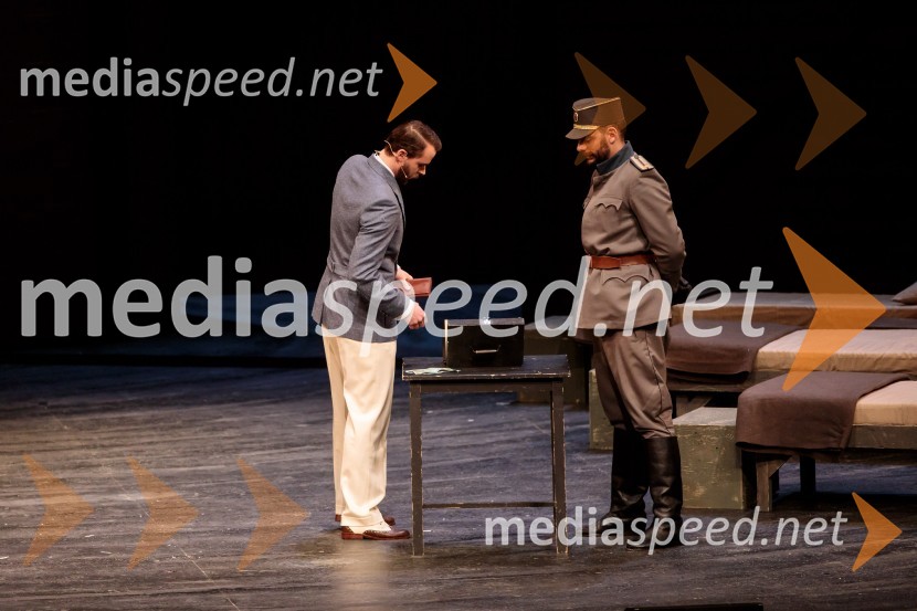  Blaž Dolenc, igralec;  Milan Marić, igralecTo noč sem jo videl, predstava drame SNG Maribor