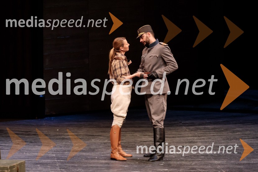  Nataša Matjašec Rošker, igralka;  Milan Marić, igralecTo noč sem jo videl, predstava drame SNG Maribor