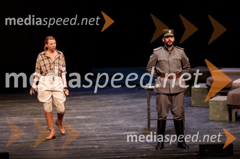  Nataša Matjašec Rošker, igralka;  Milan Marić, igralecTo noč sem jo videl, predstava drame SNG Maribor